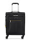 Delsey Dita Βαλίτσα Ταξιδίου Καμπίνας Υφασμάτινη Black με 4 Ρόδες Ύψους 55εκ.