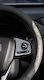 Car Steering Wheel Cover with 38cm Diameter in Gray Leatherette