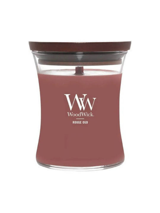 WoodWick Aromatic Candle in Jar with Rouge Oud ...