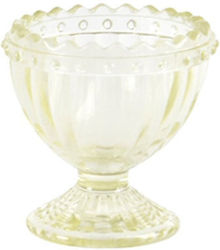 Glass Egg Cup Embossed Design 5.5x5.5x5.9cm Lim...