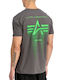 T-Shirt Vintage Graues Herrenbluse