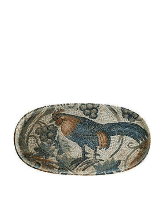 Bonna Mesopotamia Servierplatte Oval aus Porzellan Mehrfarbig 30x15cm