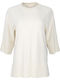 Damen Pullover mit 3/4 Ärmel Weiß