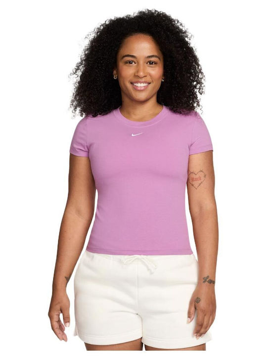 Nike Chill Knit Γυναικείο Crop Πουλόβερ Βαμβακε...