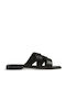 Damen Flache Sandalen Schwarz