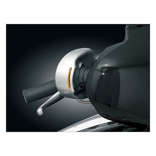 Kuryakyn Mirror Cover Set Integrated Chrome Turn Signals Harley-Davidson Street Glide 06-13 CVO Street Glide 10-11 Street Glide Trike 10-11 Electra Glide 96-Up Triglide 09-13 All Touring Models Fairing Mask Mirrors