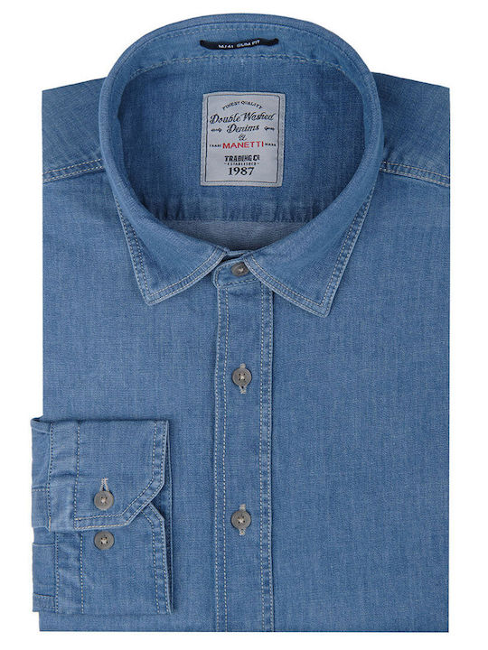 Long Sleeve Blue Shirt