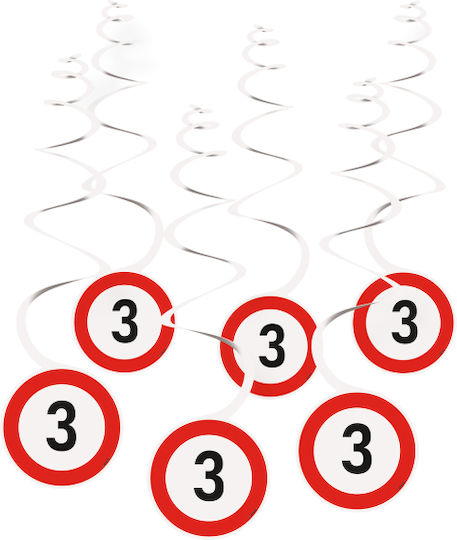 Swirl Dekorative Deckenmarkierung 6 Stück