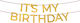 Златиста Светлинна Гирлянда It's My Birthday 3m