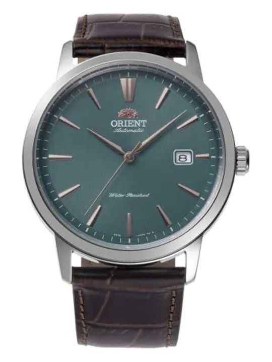 Orient Contemporary Men's Battery Watch with Brown Leather Strap