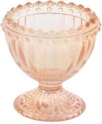 Glass Egg Cup Embossed Design 5.5x5.5x5.9cm Ora...