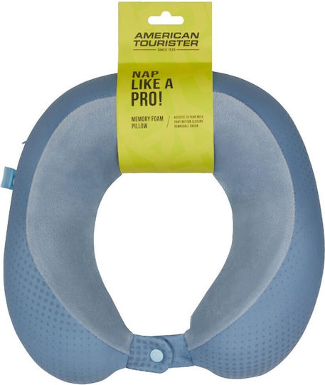American Tourister Travel Pillow Memory Foam Grey