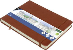 Skizzenbuch A5 Querformat Cognac 140gr 160Seite...