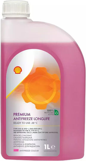 Shell Antifreeze Αντιψυκτικό Παραφλού Ψυγείου Αυτοκινήτου -40°C 1lt