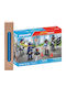 Easter Candle with Toy Action Heroes Police Figures Set for Ages 4-10 Playmobil