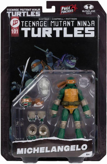 Action Figure Teenage Mutant Ninja Turtles Page Punchers Michelangelo By Todd Mcfarlane Teenage Mutant Ninja Turtles 13cm