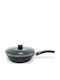 Max Home Aluminum Pan with Lid with Enamel Coating