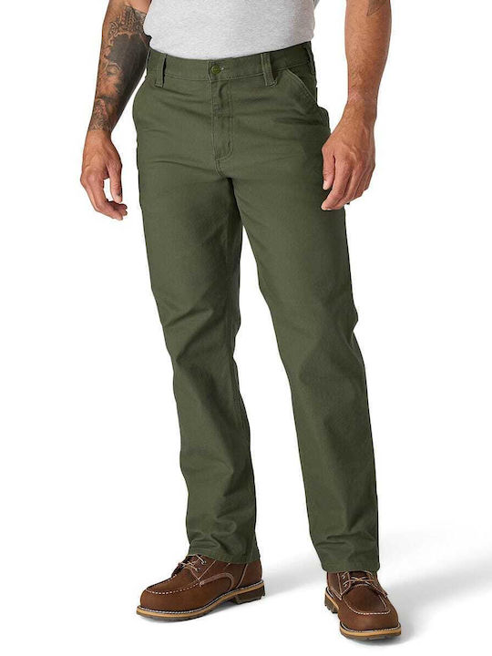 Trousers in Relaxed Fit Khaki