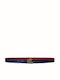 Leather Women's Belt Navy Blue