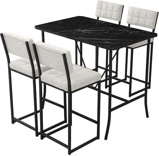 Masa Bar cu 4 Scaune 110x70cm
