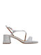 Eraklia Leather Sandals Silver