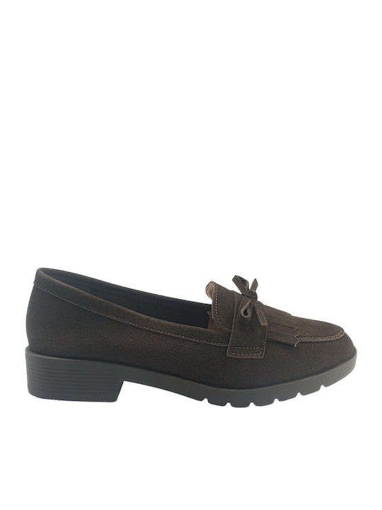 Γυναικεία Loafers σε Καφέ Χρώμα