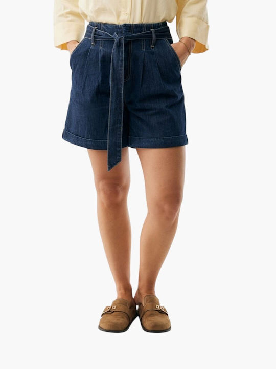 Дамски Дънков Шортс Син Denim