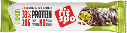 Fit Spo Crunchy Μπάρα με 33% Πρωτεΐνη & Γεύση Pistachio 60gr
