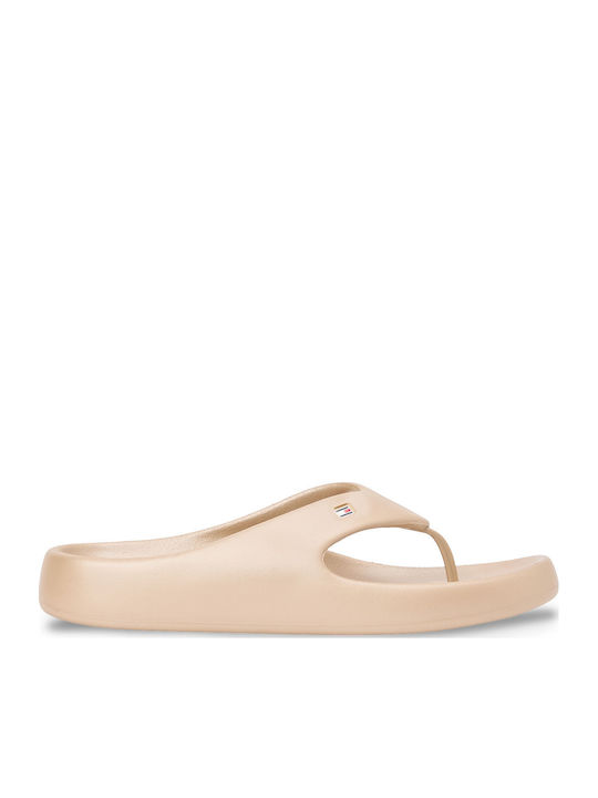 Tommy Hilfiger Beige Flip-Flops