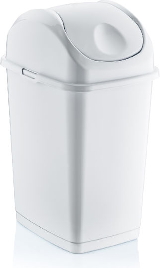 Raki Coș de Gunoi Plastic Alb 18l