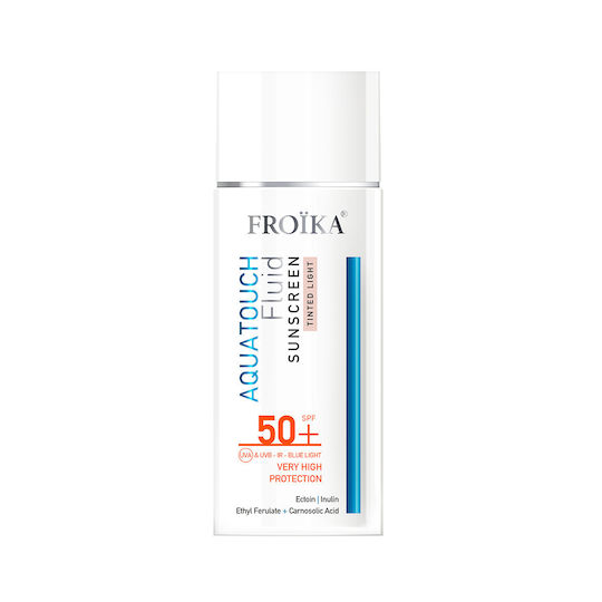 Aquatouch Оцветен Светъл Слънцезащитен Лосион за Лице SPF50+ с Цвят Tinted Light 50 мл