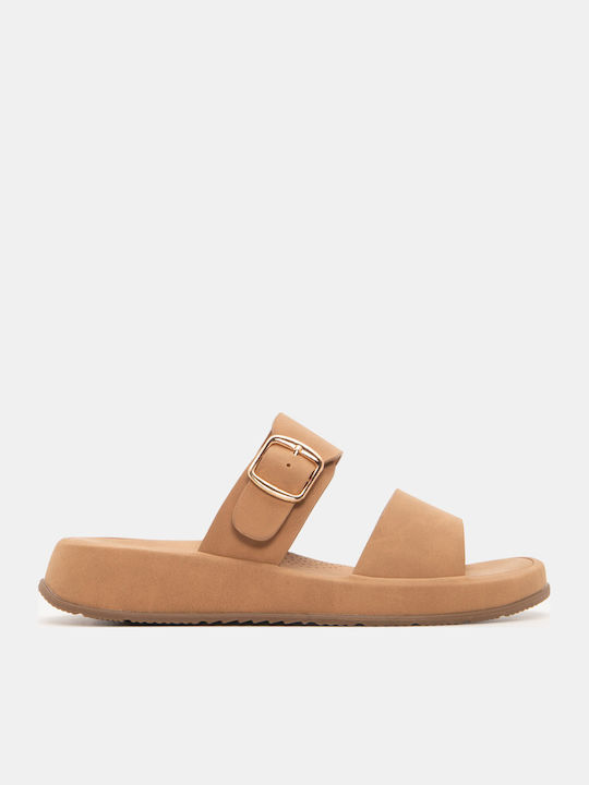 Luigi Sandale Casual Damă Flatforme Maro