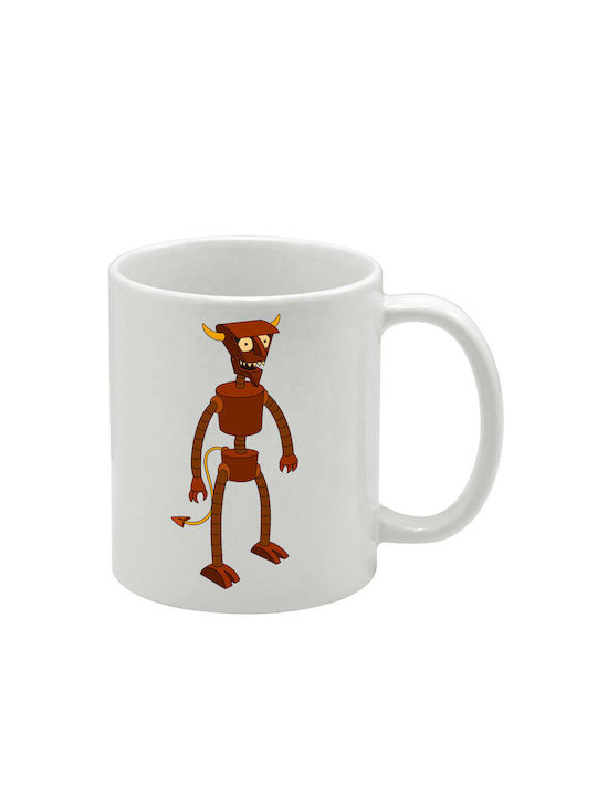 Weiße Tasse Futurama