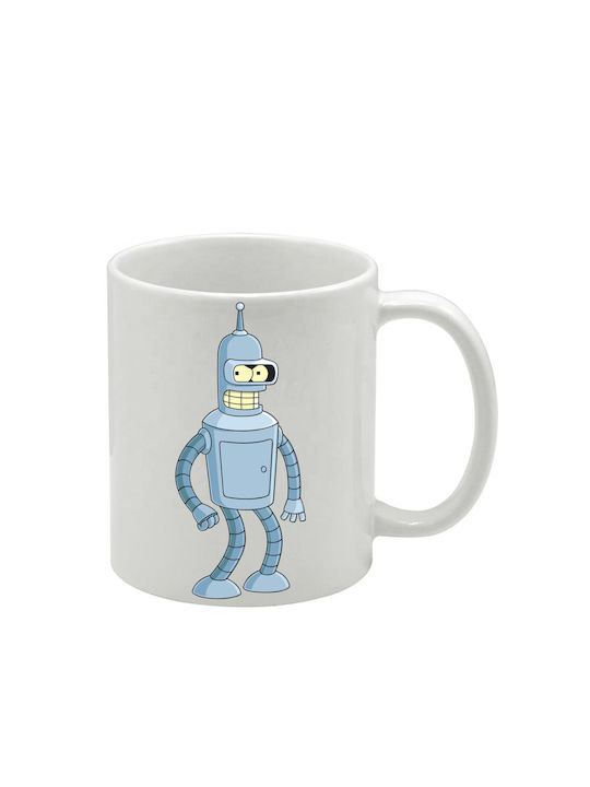 Weiße Tasse Futurama