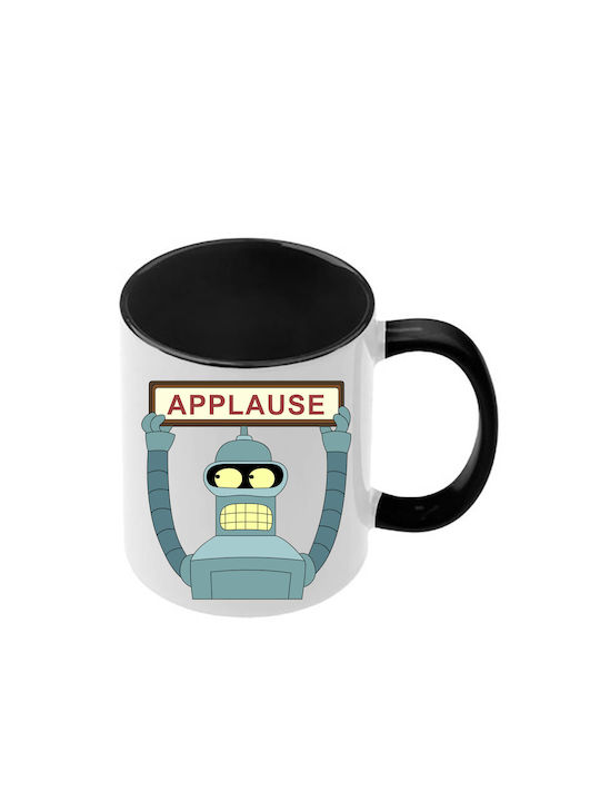 Futurama Tasse Mit Schwarze Griff Innen