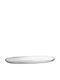 Vidivi Fenice Platou Decorativ Oval Din Sticlă Albă 41x11.5 cm