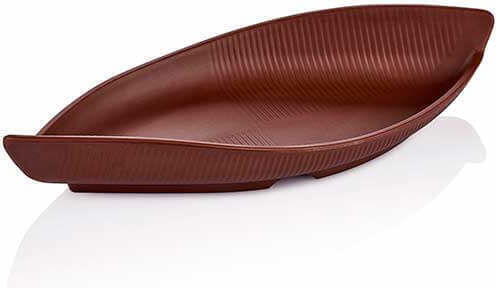 Raki Terra Decorative Porcelain Platter Brown 20x28.6x28.6cm