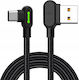 Mcdodo 90° Angled Cable Usb-c Fast Charging Double-sided Usb Type C Led 1m