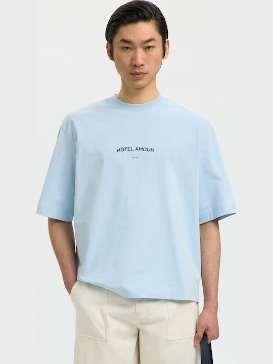 Selected T-shirt Light Blue 16100453
