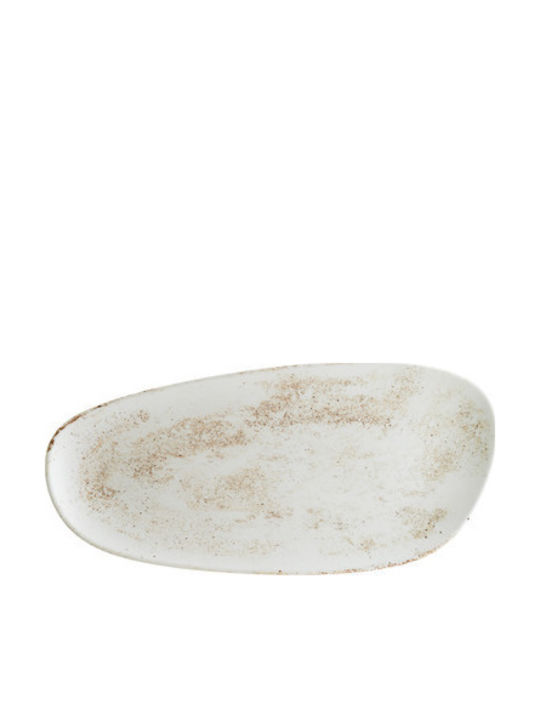 Bonna Nacrous Serving Platter Rectangular Porcelain Beige