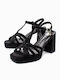 Suede Anatomic Black Sandals