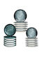 Bonna Albastru Porțelan Set de Vase 18buc