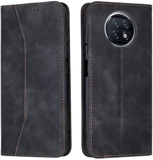 Caseme 013 Back Cover Silicone / Leather Magnetic Black (Redmi 14C / Poco C75)