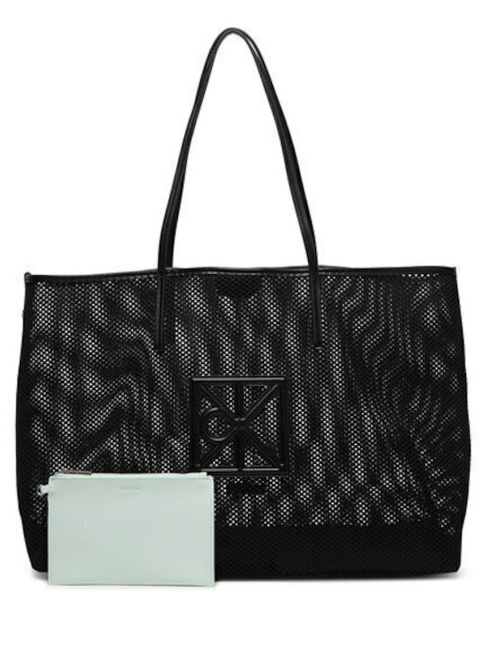 Calvin Klein Emblem Дамска Тоут Текстилна Чанта Calvin Klein Emblem Дамска Тоут Текстилна Чанта