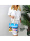 Stoff Damen Schultertasche Rosa