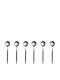 Raki Set Löffel Dessert / Eiscreme Inox Grau 6 Stück