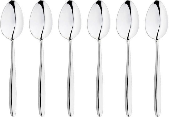 Inoxriv Set Linguri Desert / Înghețată Inox Argintii 6 Bucăți
