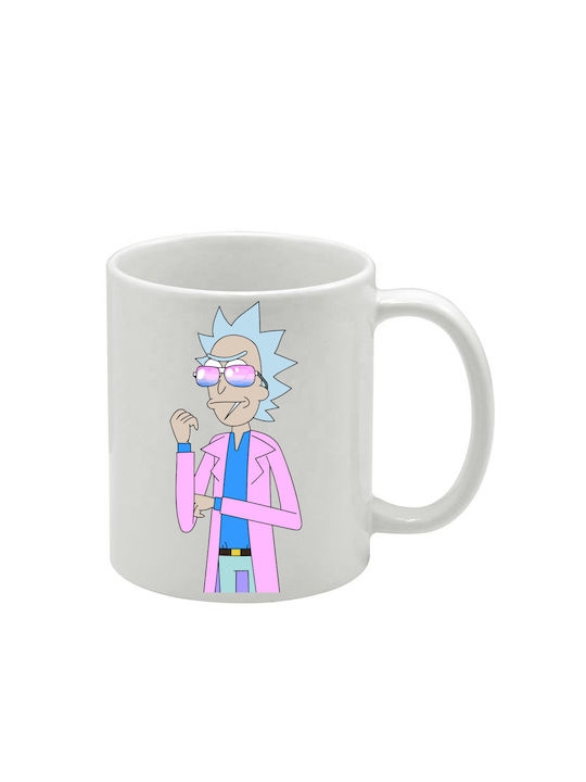 Λευκή Κούπα Rick Morty