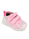 Kids Sneakers Anatomic with Hoop & Loop Closure Pink