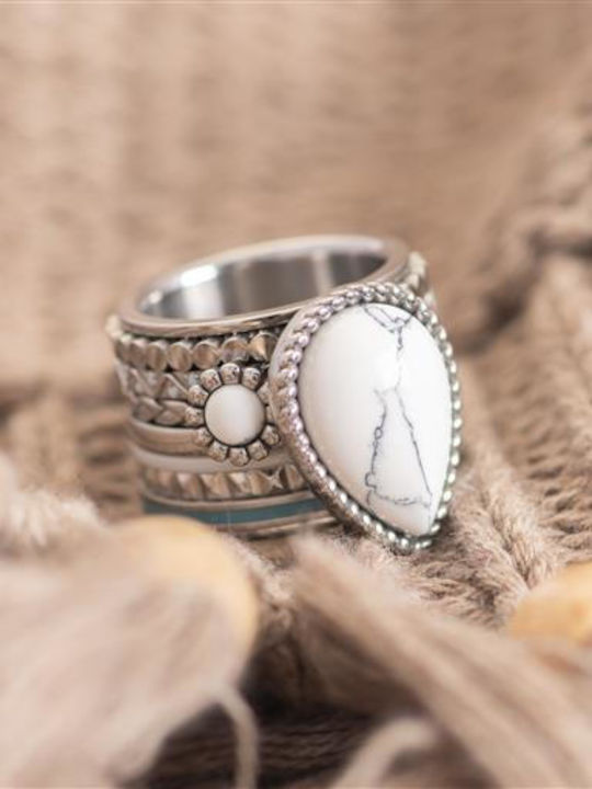 iXXXi Damentlicher Ring mit Steinen aus Silber iXXXi-Ring-Silber-83